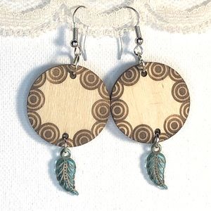 {Pyrography Earrings} 🔥
